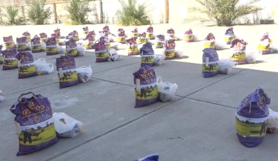 توزیع ۱۰۰ بسته معیشتی بین نیازمندان در حاجی آباد